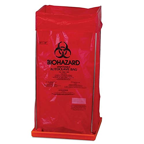Research Products International Benchtop Biohazard Bag Holder, Large - RPI