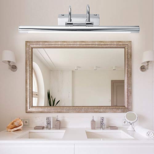 Luz de espejo de 8W en acero inoxidable y acrílico para baño 7