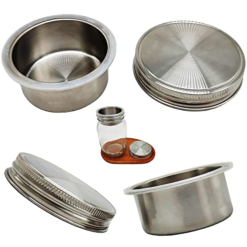 304 SS Salad Divider Cups for Mason Jar (2 Pack)