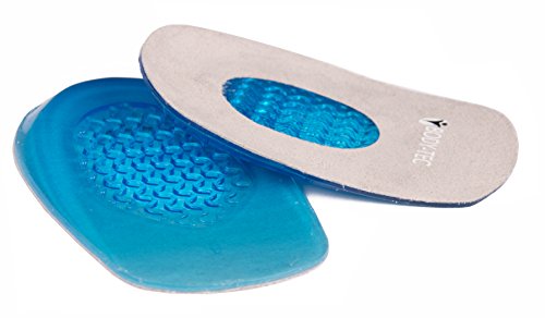 (7-12 UK) - Body-Tec Fast Heel Pain Relief Plantar Fasciitis Heel Cushion Gel Heel Support Pad