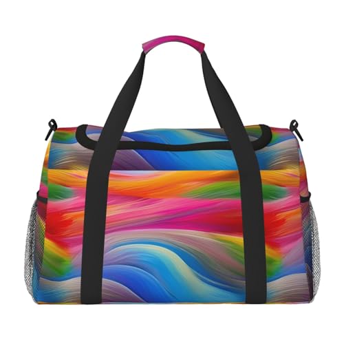 Sac de voyage pliable Rainbow Ocean pour éviter le manque de place