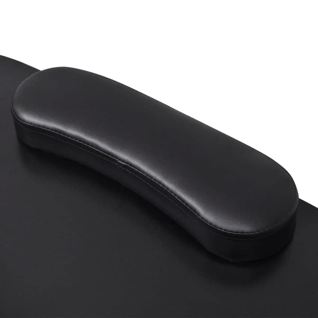 INLIFE Mesa de manicura plegable con ruedas, color negro, 6,95 kg, 110123