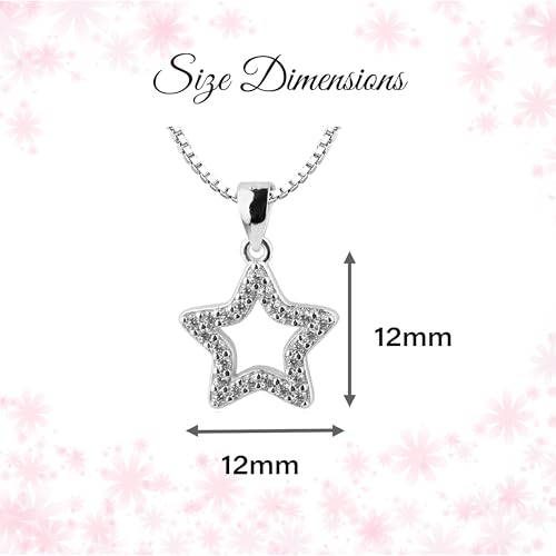 Cherished Moments Sterling Silver CZ Star Necklace for Children, Kids, Toddlers, Little Girls, Teens or Women4