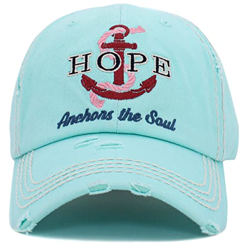 Image of Vacation Beach Camping Womens Baseball Cap Distressed Vintage Unconstructed Embroidered Patch Hat