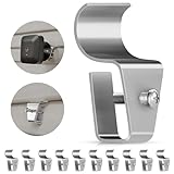 Goabroa Vinyl Siding Clips, 10 Pack No-Hole Outdoor Siding Hanger Camera Mount Clips for Blink, Ring, Arlo, Doorbell, Vinyl Siding Hooks for Home Security Camera