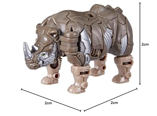 Transformers: Rise of The Beasts Movie, Beast Alliance, Beast Battle Masters Figurine d'action Rhinox - Dès 6 Ans, 7,5 cm