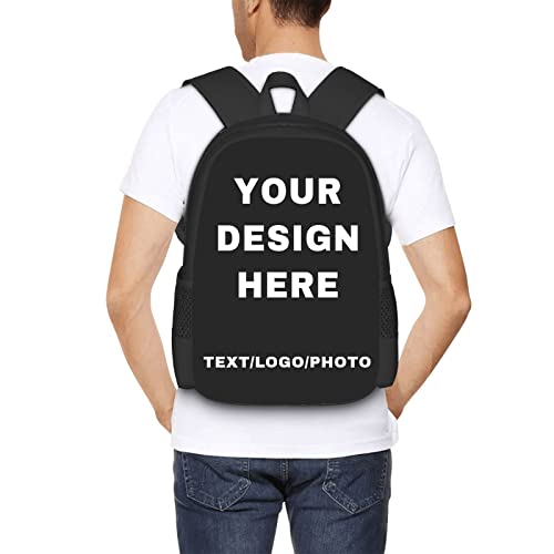 Midkepf Custom Backpack For Mens Womens, Personalized Backpacks With Photo Text, Customize Casual Laptop Backpack For Travel Camping 17In #TOP5