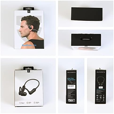 SoundPEATS RunFree Lite Otwarte Słuchawki Douszne Bluetooth 5.3, Sportowe Słuchawki Douszne z Mikrofonem, Sterowniki 16,2 mm, 17 Godzin Odtwarzania, Wielopunktowy do Biegania, Jazdy
