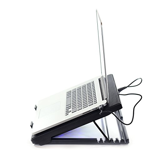 Otimo Laptop Cooling Pad For 12 - 17 Inch Laptop -- 5 Ultra Quiet Fans -- Usb Powered W/2 Ports -- Adjustable Angled Stand -- Usb Hub #TOP3