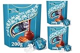 Lindths Salted Caramel Chocolate Truffles 3 box Bundle Pack 200g Each approx 48 balls