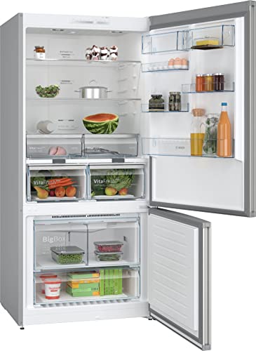 Miniatura 3 de Bosch Frigorífico Combinado, Serie 4, Libre Instalación, 186 X 86 Cm, Nofrost, Vitafresh, Acero Cepillado Antihuellas, Kgn86viea