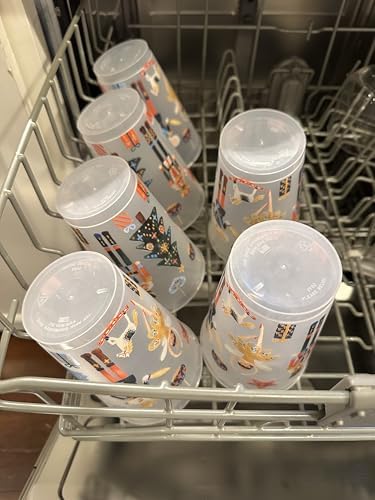 Marye-Kelley Christmas Nutcracker Suite Shatterproof 20 Oz Frosted Cups - Set of 6 Cups - BPA Free - Made in the USA Dishwasher Safe - Thumbnail 2