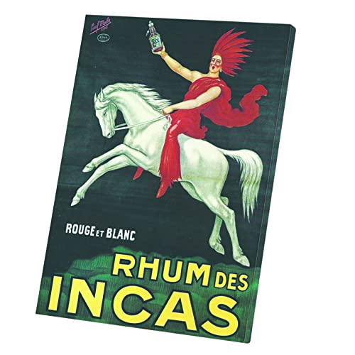 Tableau Décoratif Rhum Incas pour habiller un mur vide avec cette toile vintage 30x41