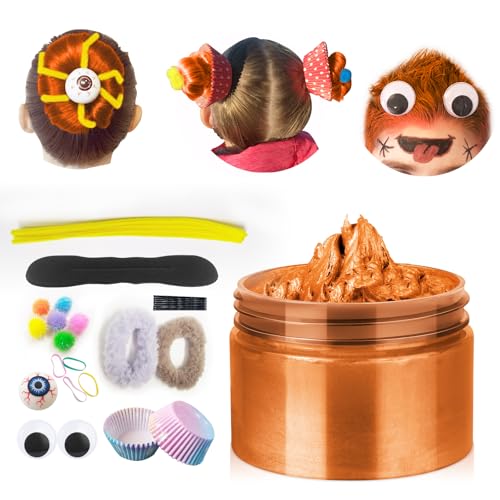 Kit cera temporal para cabello color naranja
