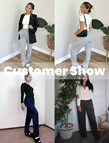 Ekouaer Print Loungewear Pants For Teen Girls Long Pj Pants Warm Cotton Knit Pajama Pants (Plaid21,L) #TOP3