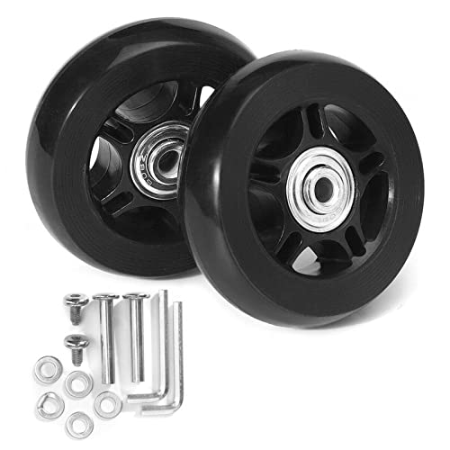 ZEBROAU Roulettes universelles de rechange pour valise à roulettes pivotantes - Pour chariot de courses et bagages Cover