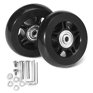 Moslate Bagage koffer vervangende wielen – vervangende bagage koffer Spinner wielen – hoge belasting-dragende flexibele rotatie universele wielen