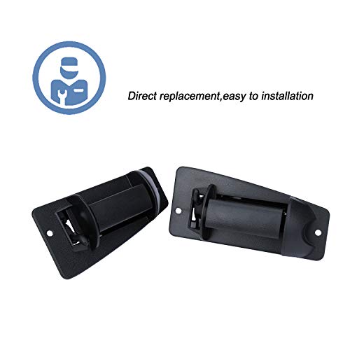 Oner Exterior Rear Left Driver And Right Passgenger Side Extended Cab Door Handle,Fit For 1999-2007 Chevy Silverado Gmc Sierra 1500 2500 3500, Replaces# 15758171, 15758172 #TOP2