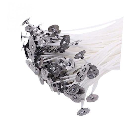 Mechas de algodón natural enceradas para velas 100 pcs miniatura 7