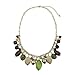 Produktbild Bocar Fashion Boho Antike Goldkette Anhänger Olivgrün Perlen Halskette (NK-10385-Olive)