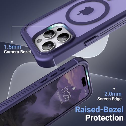 Ratcase Magnetic for iPhone 15 Pro Case with Screen Protector-Purple by Ratcase - Used condition - Image 7
