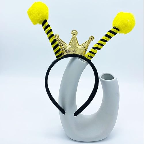 Lezevn 6Pcs Bee Antenna Headband Pom Pom Head Boppers Bee Headband Halloween Bumblebee Cosplay Accessories - Image 3