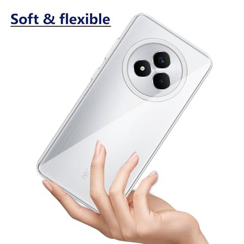 Image of Amazon Brand - Solimo for Realme Narzo 80 Pro 5G Premium Transparent Soft Silicon Crystal Clear Back Cover [Transparent]