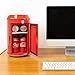 Coca-Cola CC06, Electric Mini Cooler - Holds Up to 8 Cans, Portable Thermoelectric Mini Fridge with Removable Shelf and Carrying Handle, Red