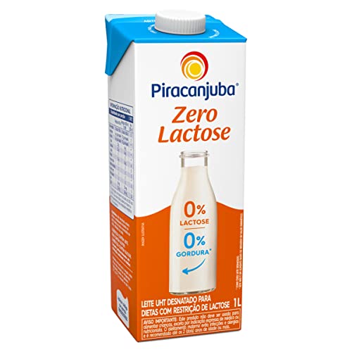 Piracanjuba Zero Lactose - Leite Desnatado, 1L