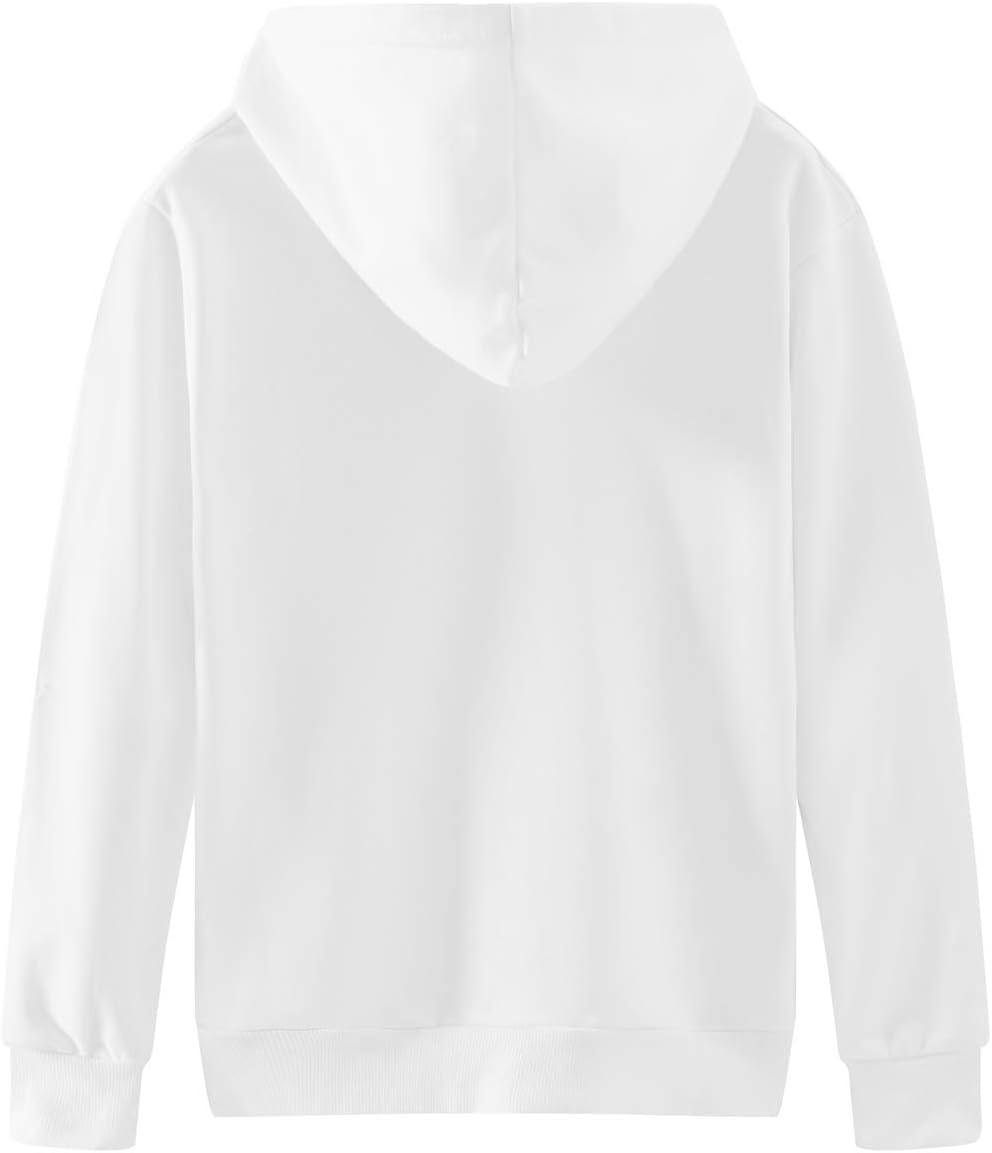 Spring&Gege Boys Pullover Hoodies Soft Solid Classic Pull-On Hooded Sweatshirts for Kids (3-14 Years)