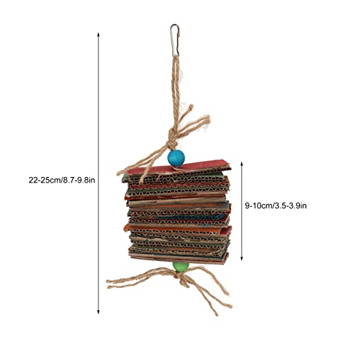 5pcs Bird Parrot Toys Parakeets Cardboard Chew Cockatiel Toys Toy Funny Bite Resistance Bird Chew Toy for African Grey Conures Small Cockatoos Parrots Cage Chew (Colorful) - Image 4