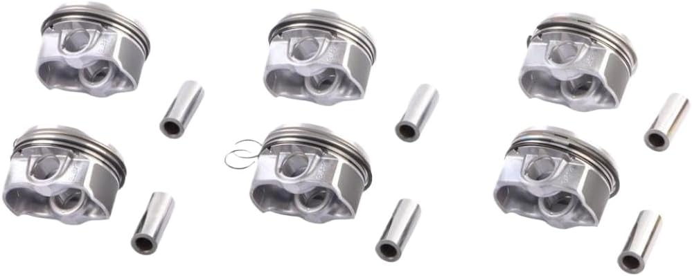 6 Set Engine Piston Rings Kit With Φ84mm 11257610295 11257577586 Compatible With 2006-2013 E82 E90 E60 135i 335i 535i 740i N54B30