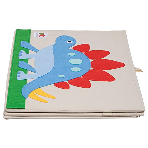 Wildkin Kids Fabric Toy Chest For Boys & Girls, Measures 24 X 15 X 14 Inches Toy Storage, Features Garterized Handle & Cardboard Insert, Toy Box Helps Kids Supplies Organized (Dinosaur Land) #TOP3