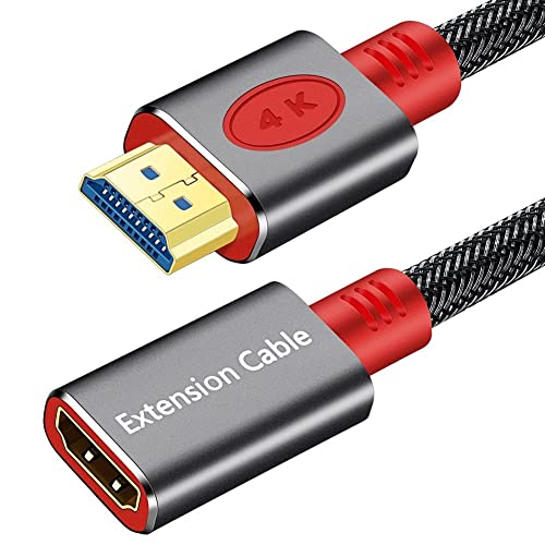 SHULIANCABLE Câble HDMI Rallonge 4K@60Hz, Câble Extension HDMI Mâle vers Femelle à Haute Vitesse, pour TVHD, Xbox One, PS4, Lecteur Blu Ray, Roku Streaming Stick, Chromecast (1M)