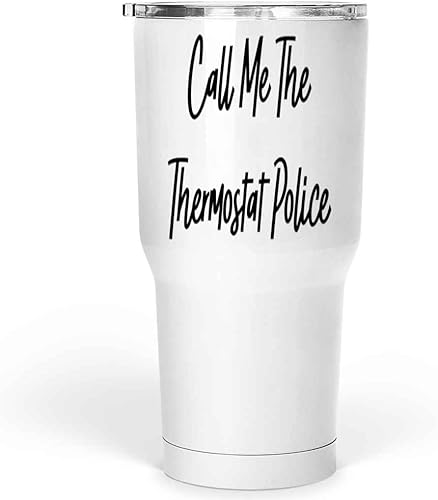 Regalo de oficial de policía para papá, gran regalo del día del padre, divertido termostato policía para hombres y mujeres, vaso grande de acero