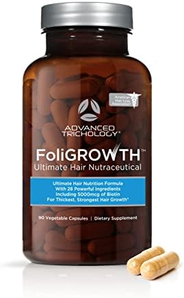 FoliGROWTH™ Hair Growth Supplement for Thicker Fuller Hair | Approved* by the American Hair Loss Association | Revitalize Thinning Hair, Backed by 20 Years of Experience in Hair Loss Treatment Clinics