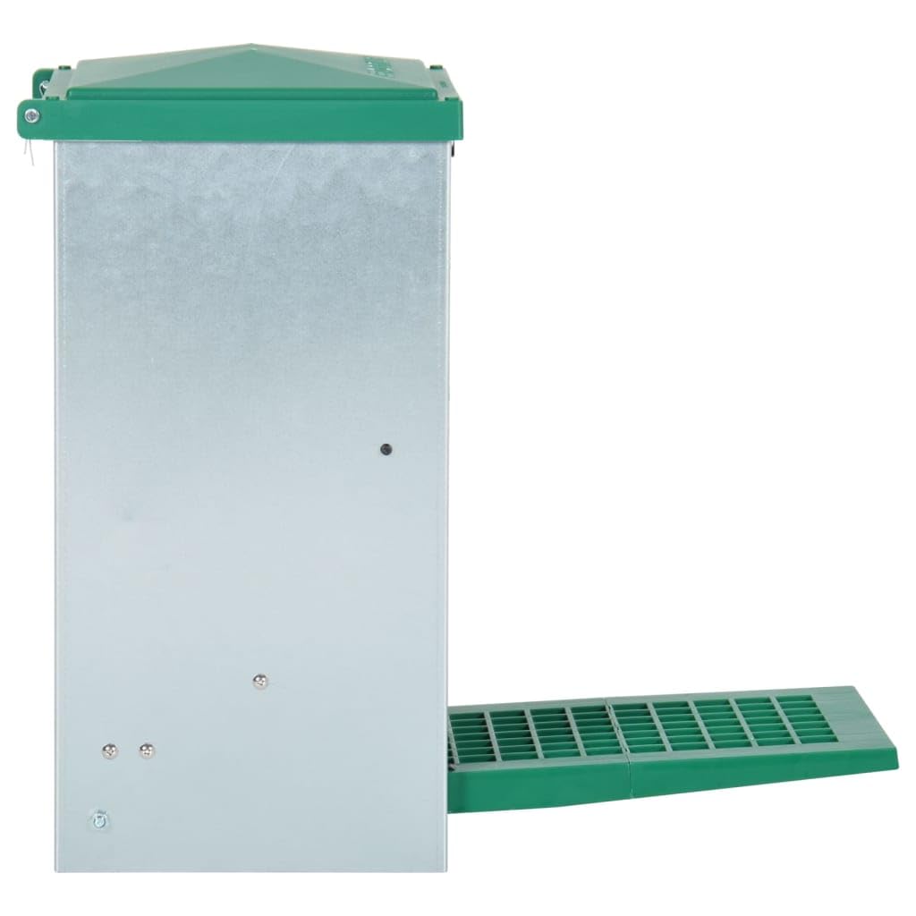 vidaXL Comedero Automático para Aves de Corral con Pedal 8 kg Dispensador