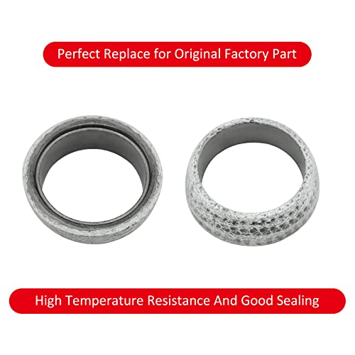image for JAVIK Exhaust Muffler Gasket Seal Spring Rebuild Kit for Polaris 01-14