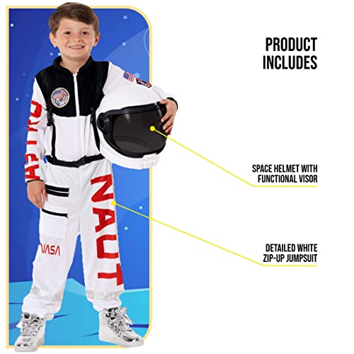Morph - Astronaut Costume For Kids With Helmet - Kids Astronaut Costumes - Boys Astronaut Costume - Astronaut Suit - Astronaut Kids Costume - Astronaut Costume For Boys - Size Toddler 3-4 #TOP3