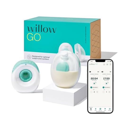 Willow Go Wearable Breast Pump, Hands Free Double Electric Breast Pump, Wireless In-Bra Design with 15 level Hospital Grade Suction, includes 24mm & 21mm Flanges & 5oz Reusable Containers, App enabled