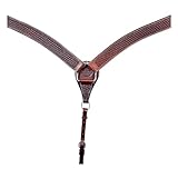 HILASON Western Horse Leather Breast Collar Basket Chocolate | for Horses