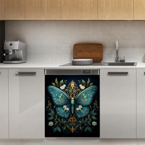 Cubierta magnética Mexpekil soluciona golpes en lavavajillas panel mariposas 3