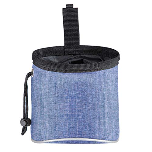 YUY RiñOnera Entrenamiento Mascotas, Multifuncional Exteriores, Manos Libres PortáTiles Ajustables Perros Bolsas Especiales Golosinas,Blue