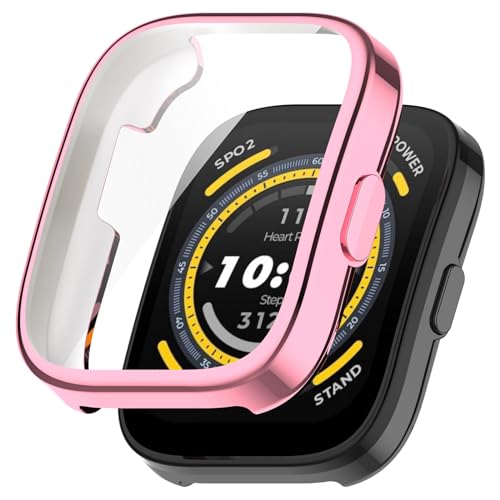 LICHIFIT Amazfit Bip 5pیP[X Jo[ PCt[ KXtB ̉ X}[gEHb`Jo[ EȒP ϏՌ h~y [dΉ  isN)