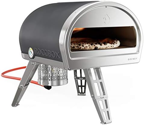 Amazon.com: ROCCBOX Gozney - Horno portátil para pizza al aire libre,  incluye cáscara de pizza de grado profesional, termómetro integrado y  chaqueta de silicona de tacto seguro, a gas propano, con llama