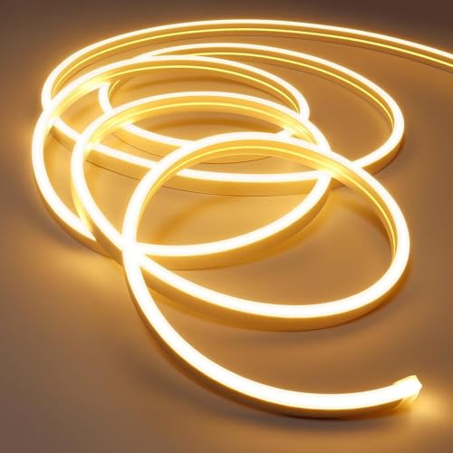ShineBurky 2M Neon LED Strip Lights, Warm White 3000K - Image 3