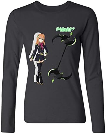 JUXING Women's Owari No Seraph OC Yasu Somma Long Sleeve T-Shirt