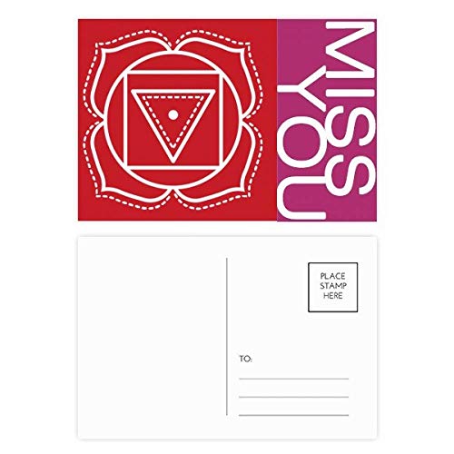 Jeu de cartes postales totem géométrie fleur aux finitions graphiques haut de gamme