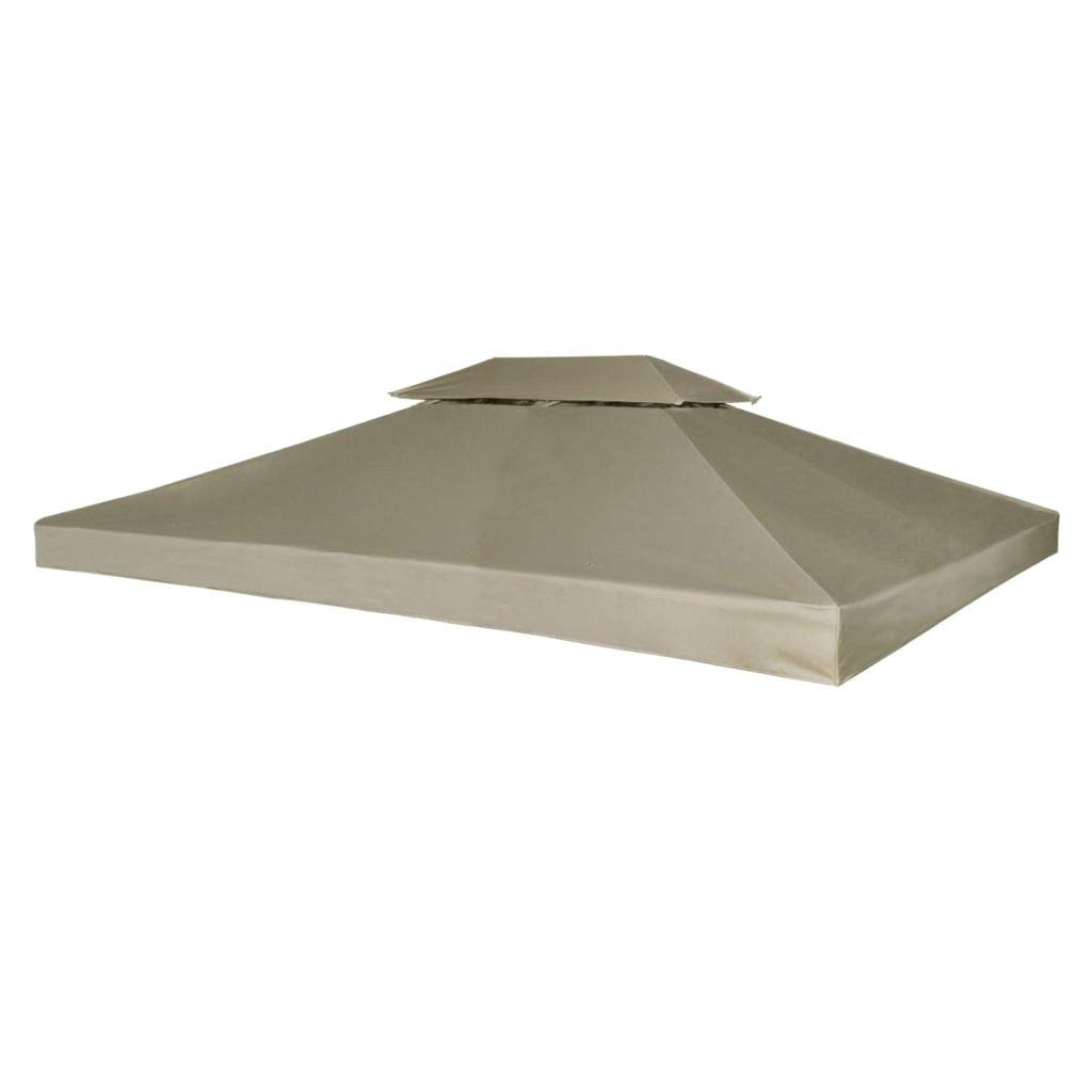 Vidaxl Beige Gazebo Cover Replacement 3X4m Waterproof Patio Canopy Tent Top