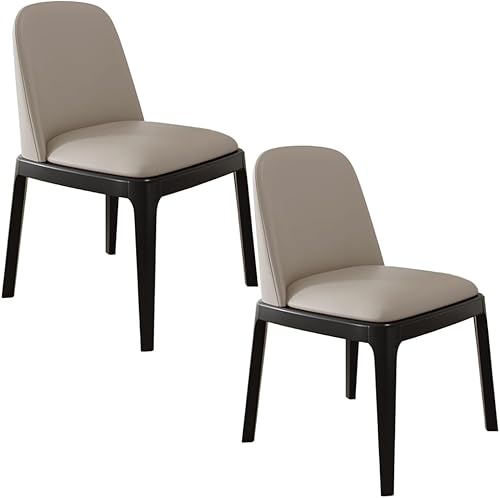 Miniatura 47 de YVYKFZD Juego de 2/4 sillas de comedor, sillas de comedor de madera, sillas de cocina tapizadas, silla de sala de estar sin brazos con respaldo